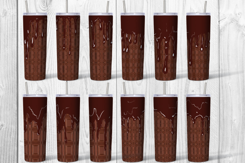 chocolate-drip-png-chocolate-skinny-tumbler-wrap-png