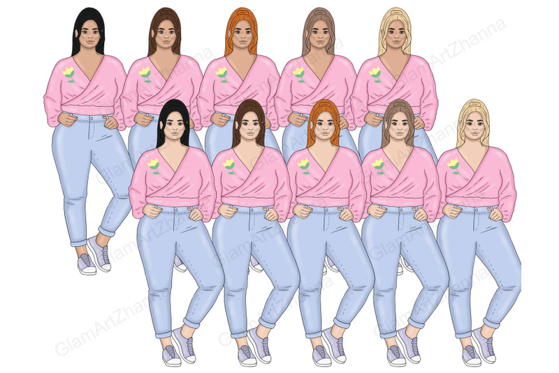 spring-girls-clipart