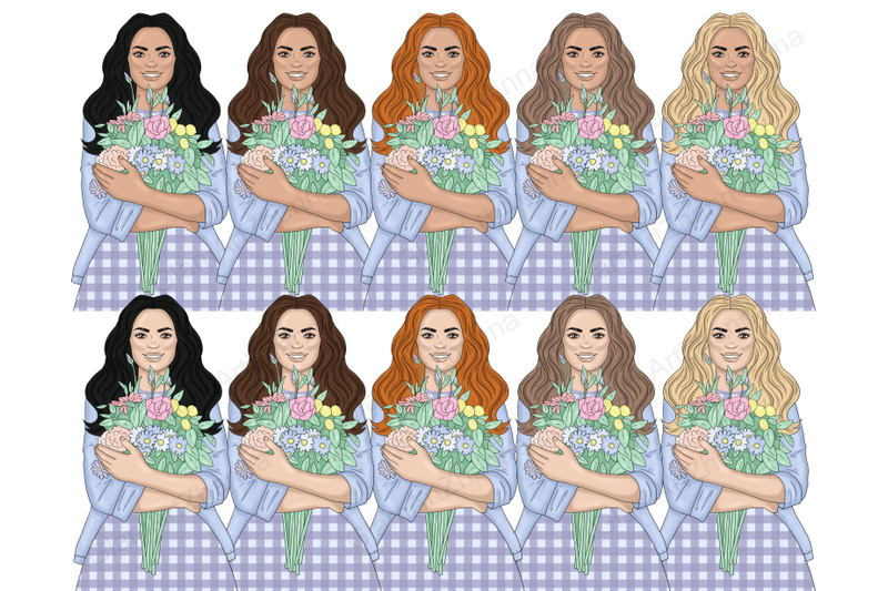 spring-girls-clipart