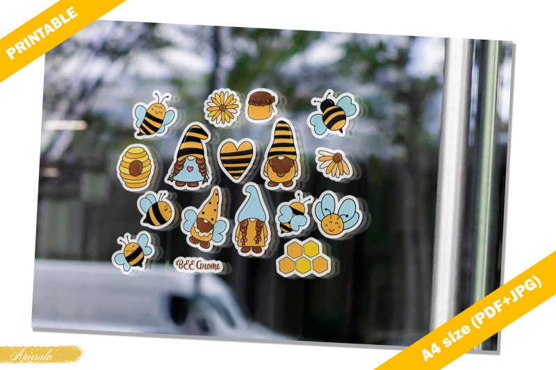 cute-bee-gnome-printable-sticker
