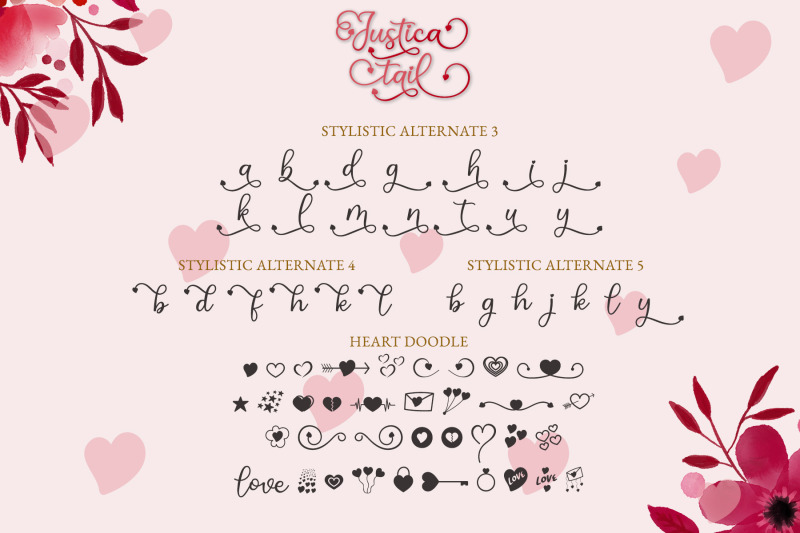 justica-tail-font-heart-accent-font-script