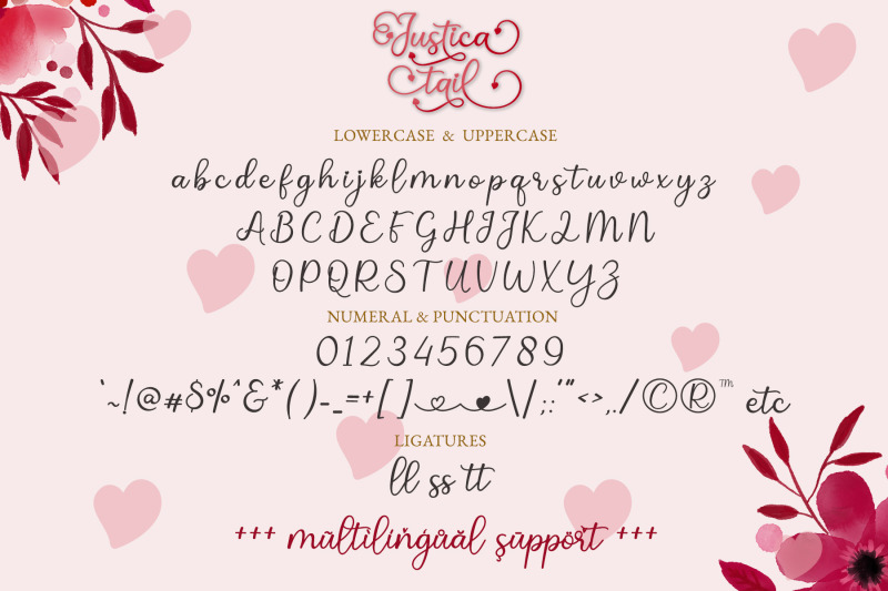 justica-tail-font-heart-accent-font-script