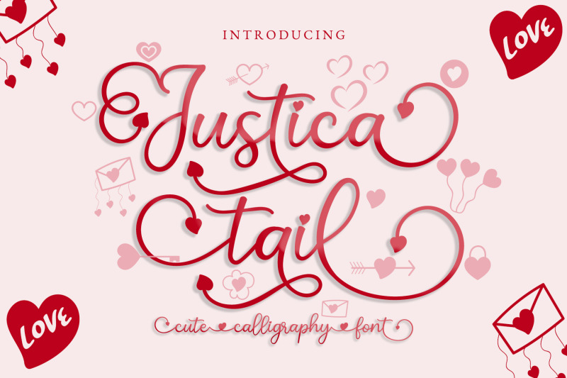 justica-tail-font-heart-accent-font-script