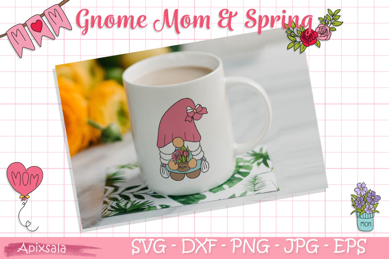 gnome-mom-mum-spring-svg-cutting-file