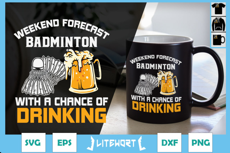 weekend-forecast-badminton-beer-drinking