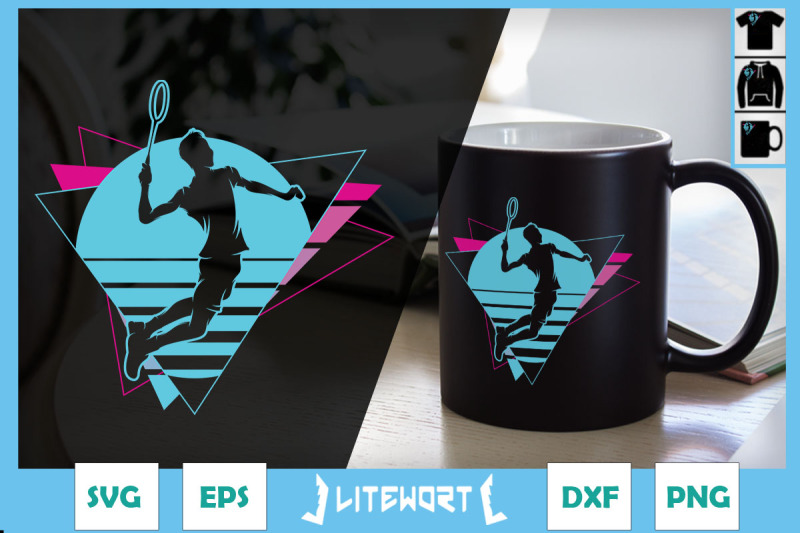 badminton-player-retro-vaporwave-90s