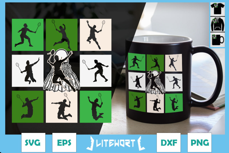 shuttlecock-amp-badminton-player-poses