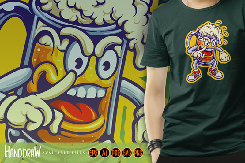 funny-angry-beer-glass-mascot-illustration