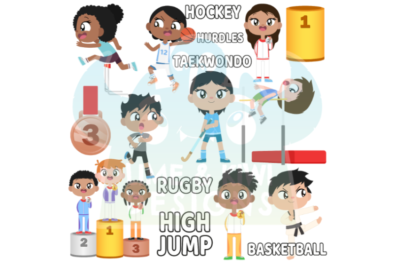 competitive-sports-games-summer-pack-1-clipart