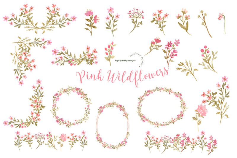 pink-wildflower-floral-clipart