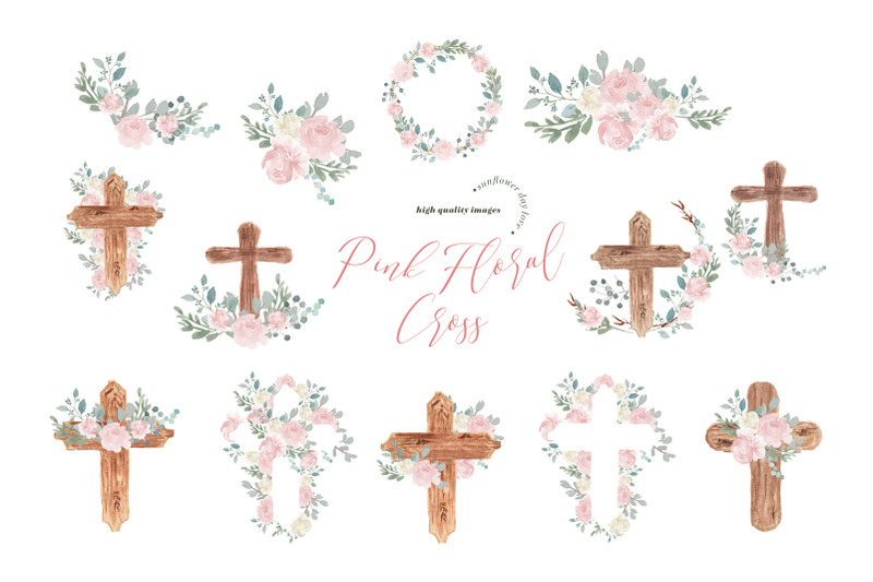 pink-flowers-easter-cross-clipart