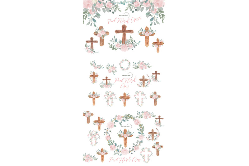 pink-flowers-easter-cross-clipart