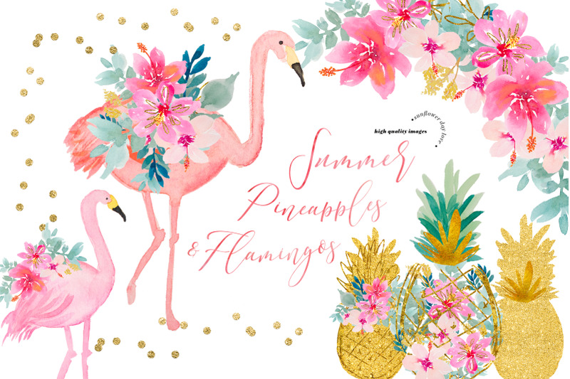 summer-pineapples-and-flamingos-clipart-tropical-clip-art