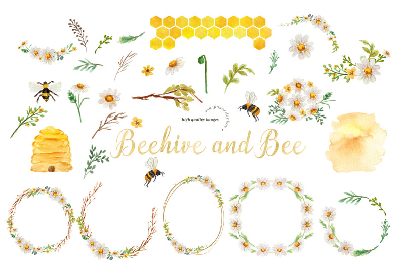 beehive-and-honey-bee-clipart-bee-frames-clipart