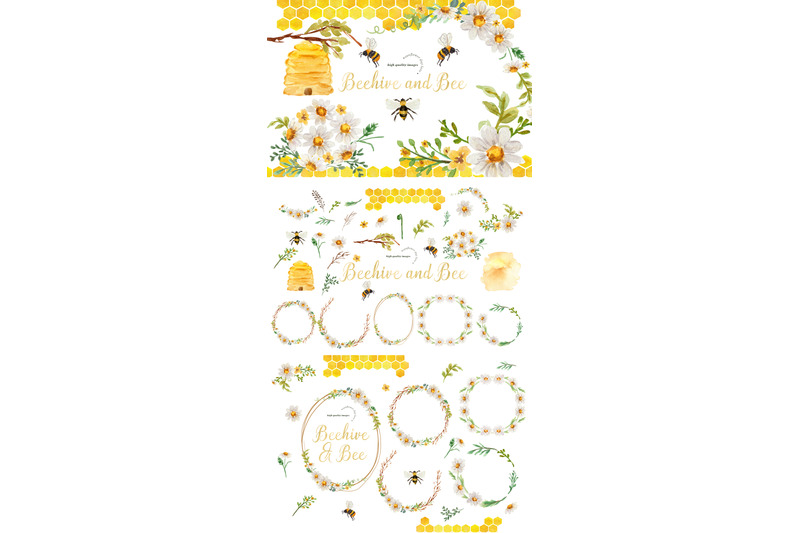 beehive-and-honey-bee-clipart-bee-frames-clipart