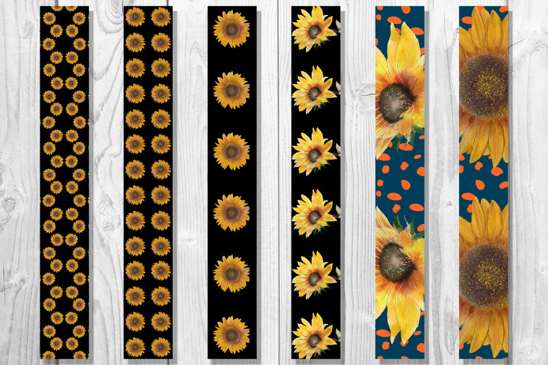 sunflower-keychain-wristlet