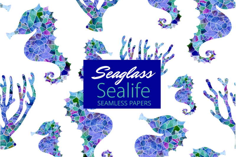 sea-glass-sea-life-seamless-digital-papers