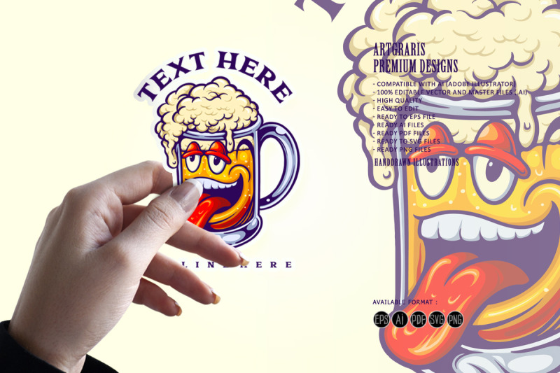 funny-beer-glass-cartoon-mascot-illustration