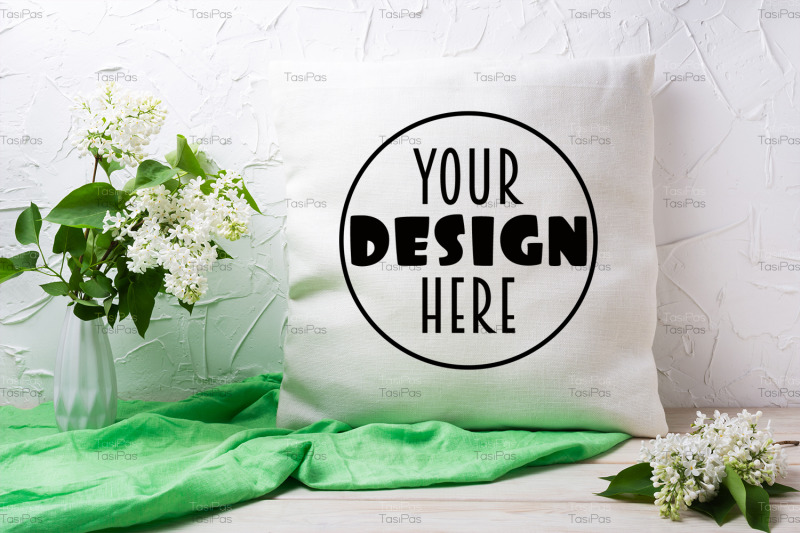 pillow-mockup-with-white-lilac-in-the-vase