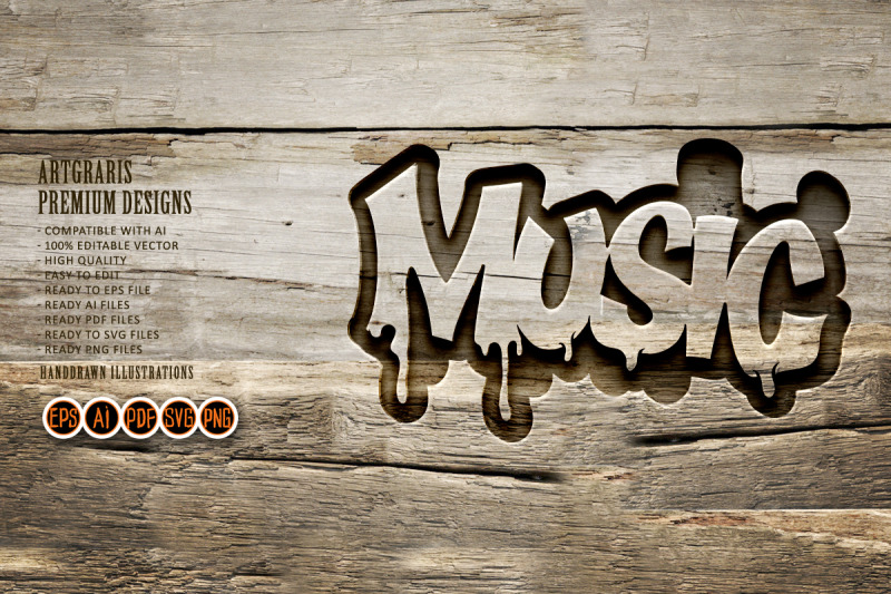 silhouette-music-word-lettering-font-decorative