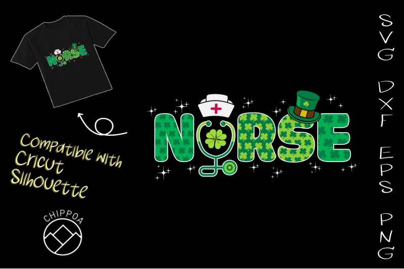 nurse-stethoscope-scrub-st-patricks-day