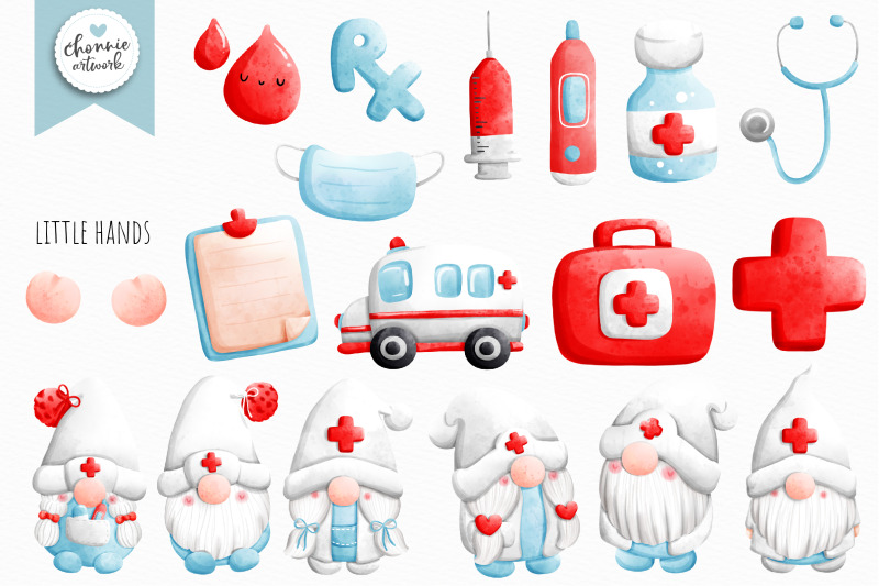 nurse-gnomes-clipart-medical-gnomes-clipart-doctor-gnomes