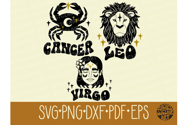 zodiac-signs-svg-bundle-astrology-horoscope-birthday-signs-groovy