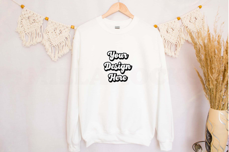 gildan-18000-white-sweatshirt