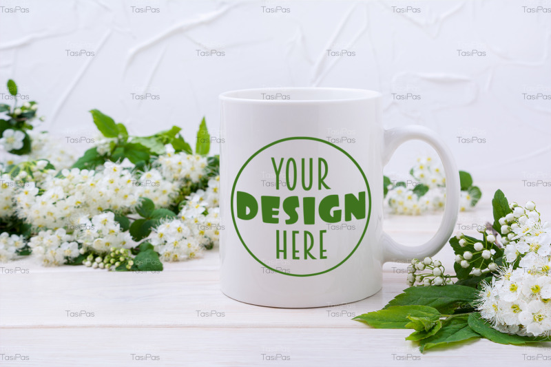 white-coffee-mug-mockup-with-viburnum-flowers