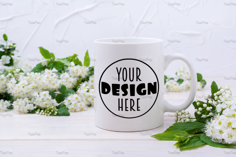 white-coffee-mug-mockup-with-viburnum-flowers