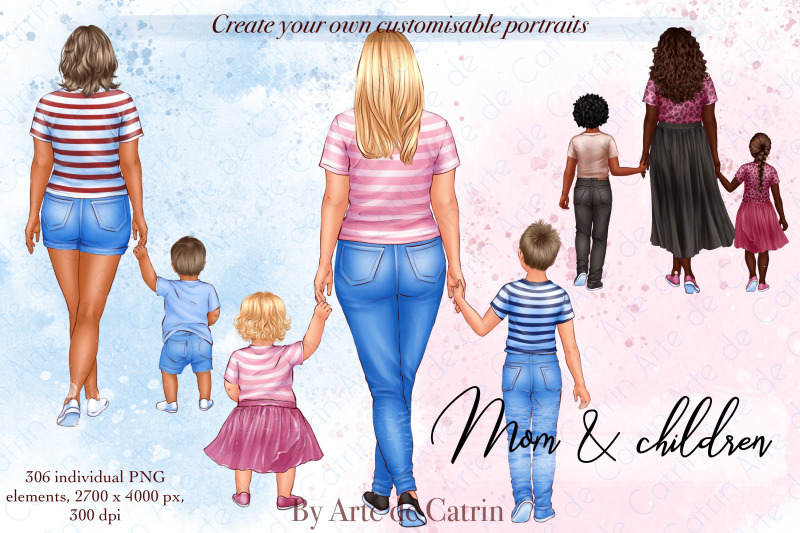 mom-and-children-clipart-mothers-day-clipart-mother-and-daughter