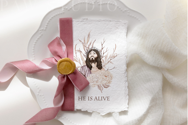 easter-card-he-is-risen-portrait-christ-jesus-sublimation