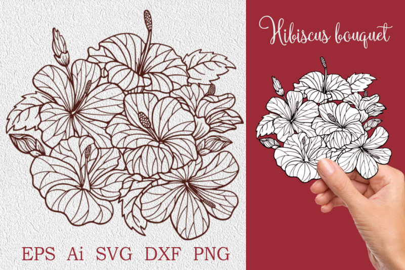 bouquet-of-hibiscus-flowers-svg