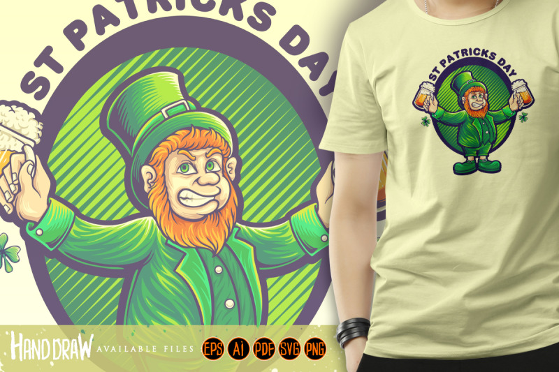 happy-st-patricks-day-with-beer-party-illustration