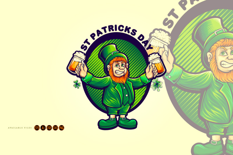 happy-st-patricks-day-with-beer-party-illustration