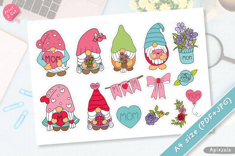 gnome-mom-printable-digital-stickers