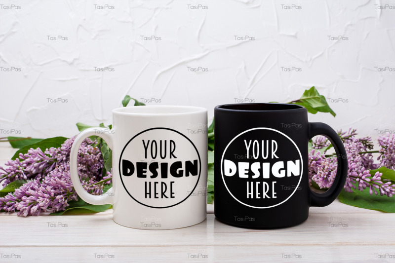 white-and-black-mug-mockup-with-lilac-bouquet