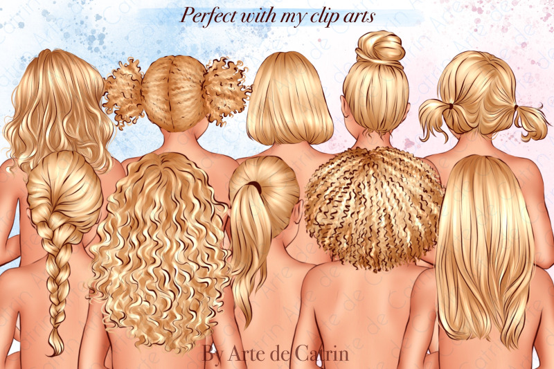 kids-hairstyles-clipart-baby-hair-hair-clipart-pack-children-039-s-hair