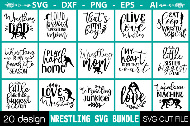 wrestling-svg-bundle