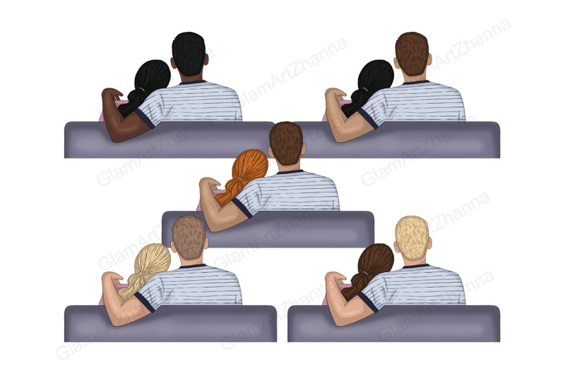 movie-night-girls-clipart