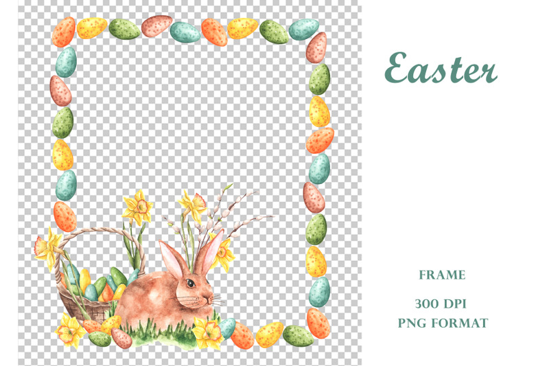 easter-bunny-watercolor-frame-easter-clipart-easter-bunny-egg