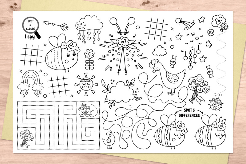 mothers-day-activity-placemats-love-and-peace-coloring-pages