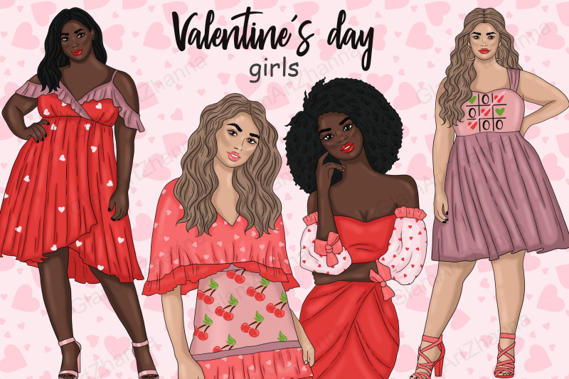 valentine-039-s-day-girls-clipart