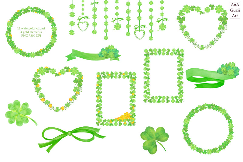 lucky-clovers-st-patrick-039-s-day-clipart