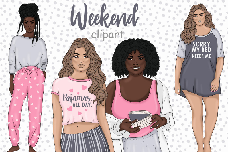 weekend-girls-clipart