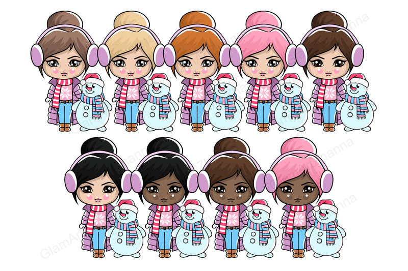 winter-cute-dolls