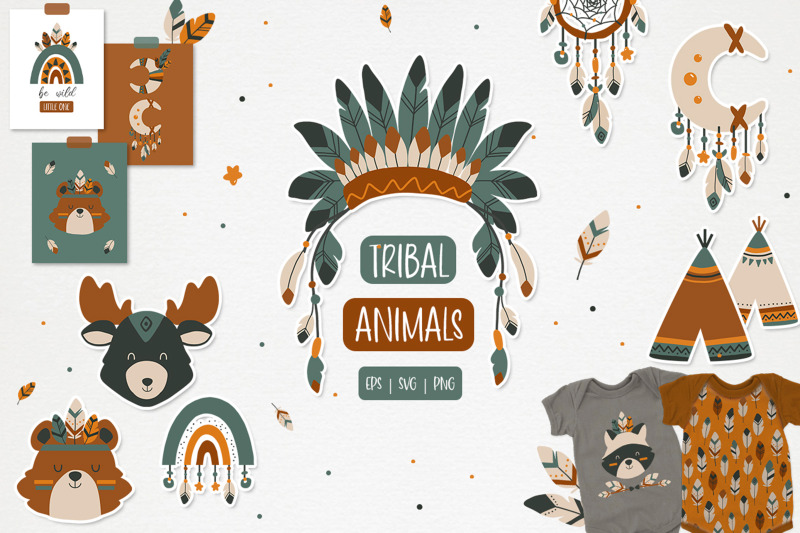 tribal-animals-graphic-bundle