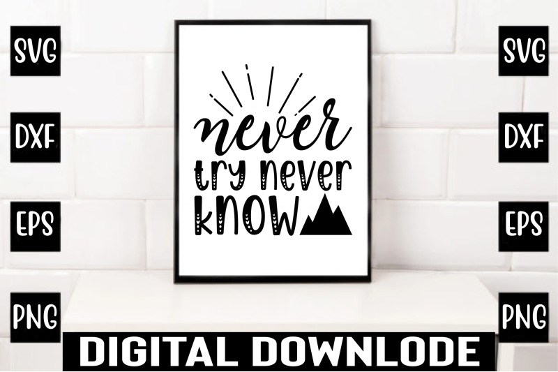 never-try-never-know