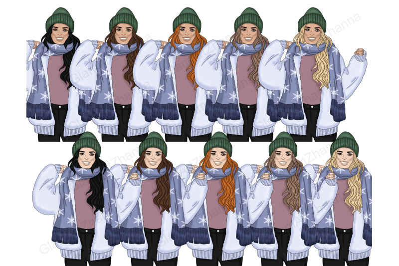 winter-girls-clipart