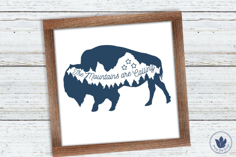 the-mountains-are-calling-cut-file-buffalo-word-art